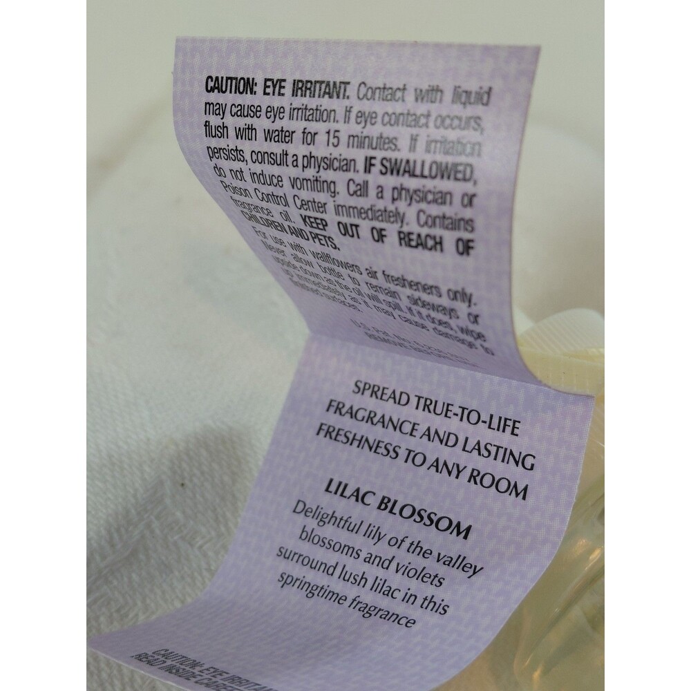 White Barn Wallflowers Home Fragrance Refill Lilac Blossom 0.8 fl oz / 24 mL - Picture 4 of 5